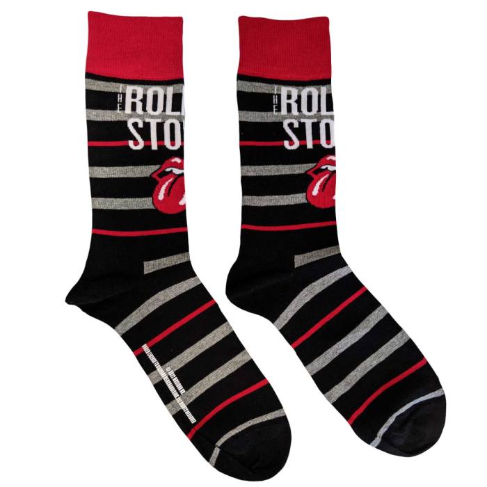 The Rolling Stones unisex kratke nogavice Logo & Tongue črne (UK 7–11) 115036