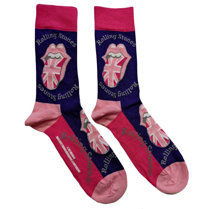 The Rolling Stones unisex kratke nogavice UK Tongue vijolične (UK 7–11) 115037
