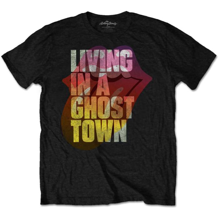 The Rolling Stones Unisex T-Shirt: Ghost Town (Črna) 115052