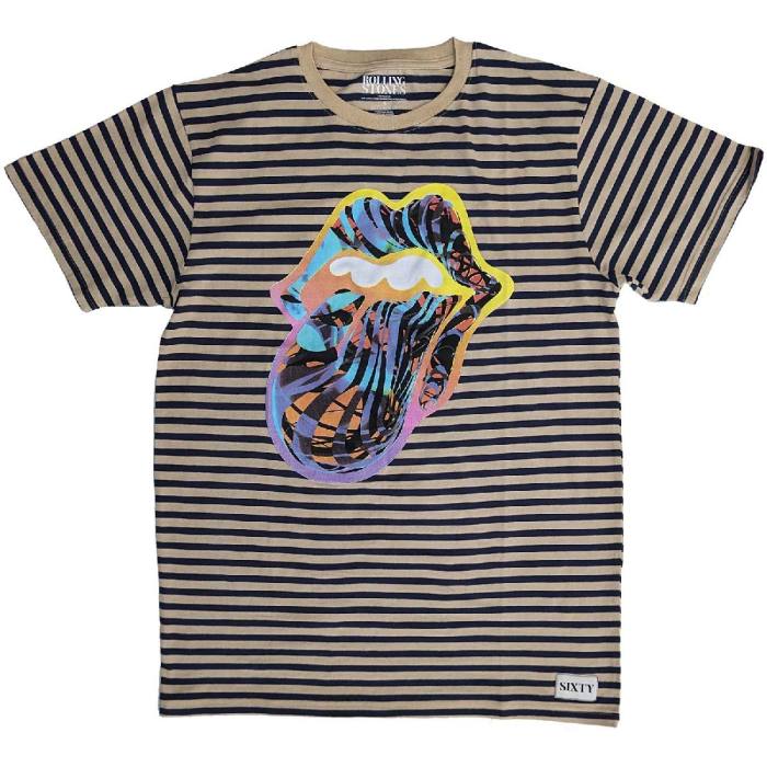 The Rolling Stones Unisex T-Shirt: Cyberdelic (črno-naravna, Wash kolekcija) 115064