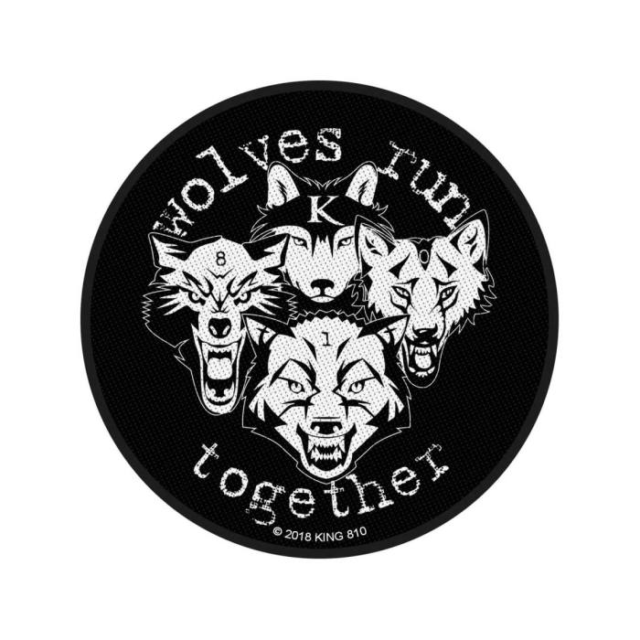 King 810 Standard Patch: Wolves Run Together (Loose) 115340