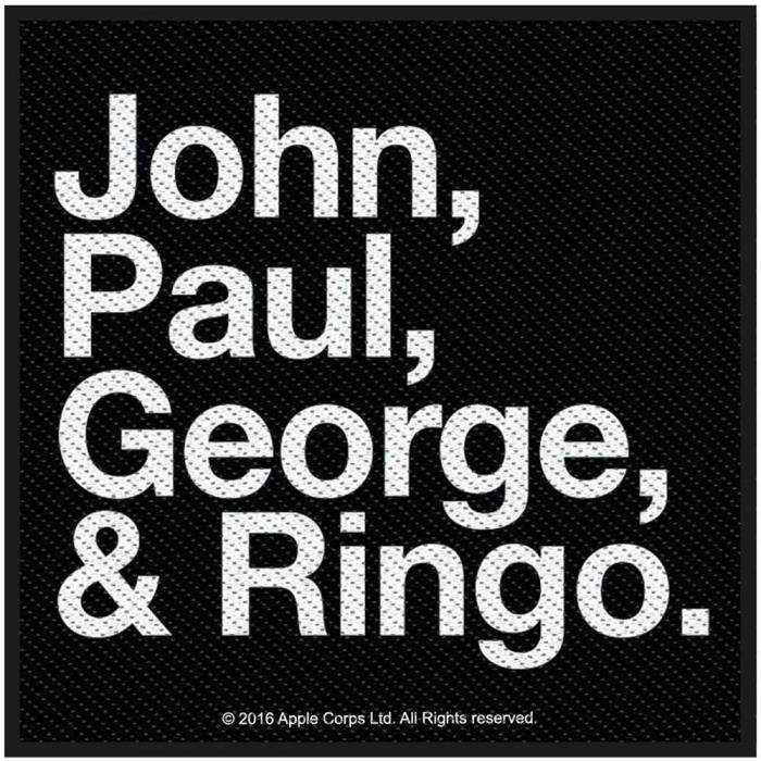 The Beatles Standard Patch: John, Paul, George & Ringo 115380