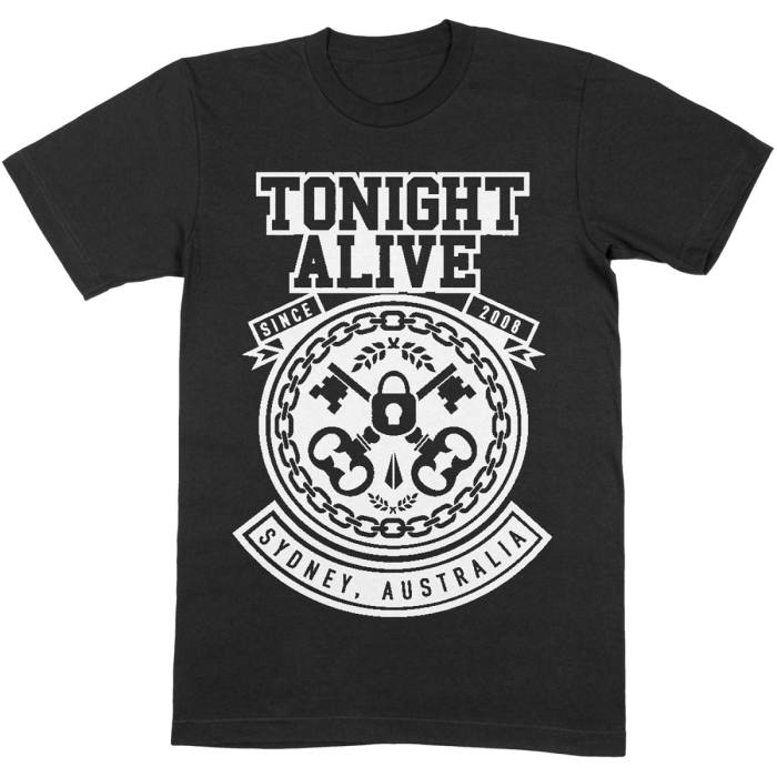 Tonight Alive Unisex T-Shirt: TA Keys (črna) 115581