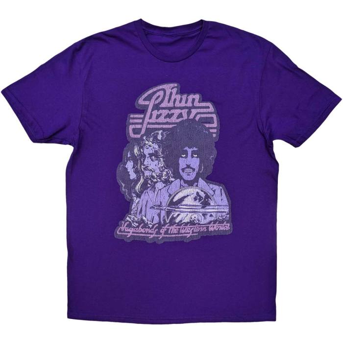 Thin Lizzy Unisex T-Shirt Vagabonds of the Western World Mono Distressed 115594