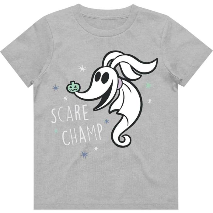 The Nightmare Before Christmas Kids T-Shirt: Scare Champ (Grey) 115606