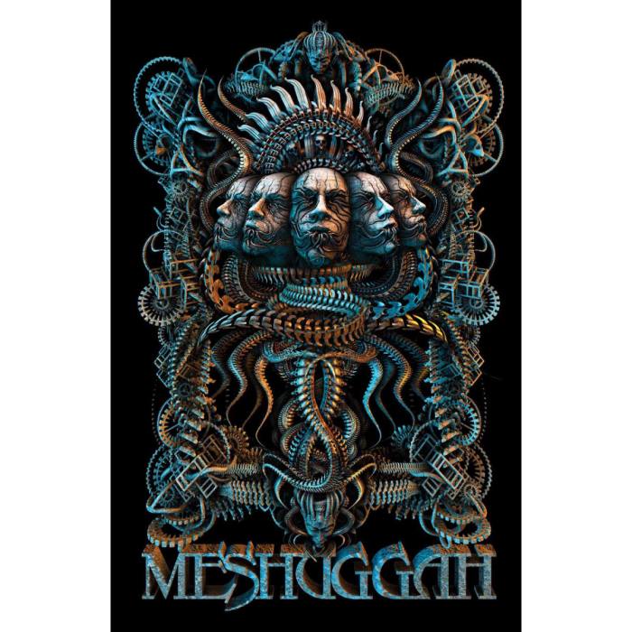 Meshuggah Textile Poster: 5 Faces 115663