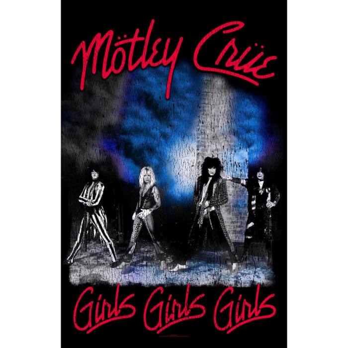 Motley Crue Textile Poster: Girls, Girls, Girls 115665