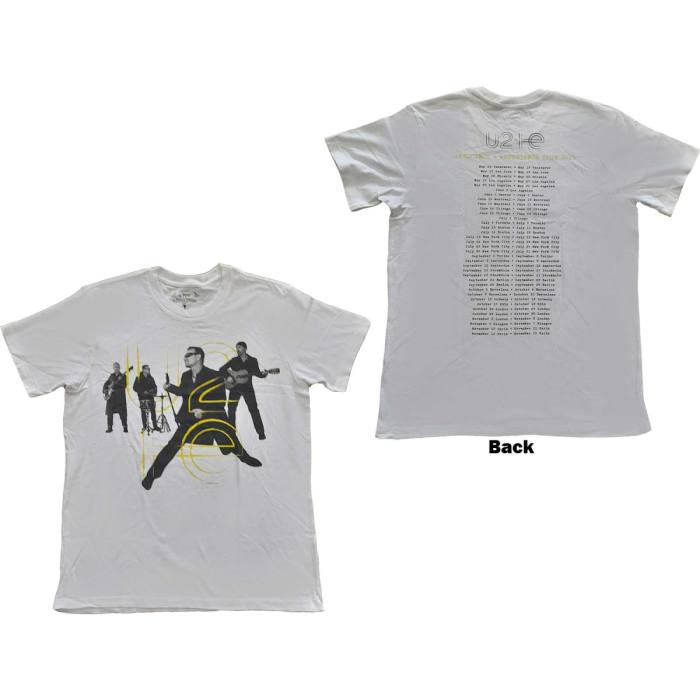 U2 Unisex T-Shirt: Live Action (Back Print) 115771
