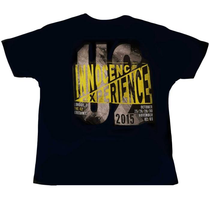 U2 Unisex T-Shirt: I+E London Event 2015 (Mornarsko modra) 115775