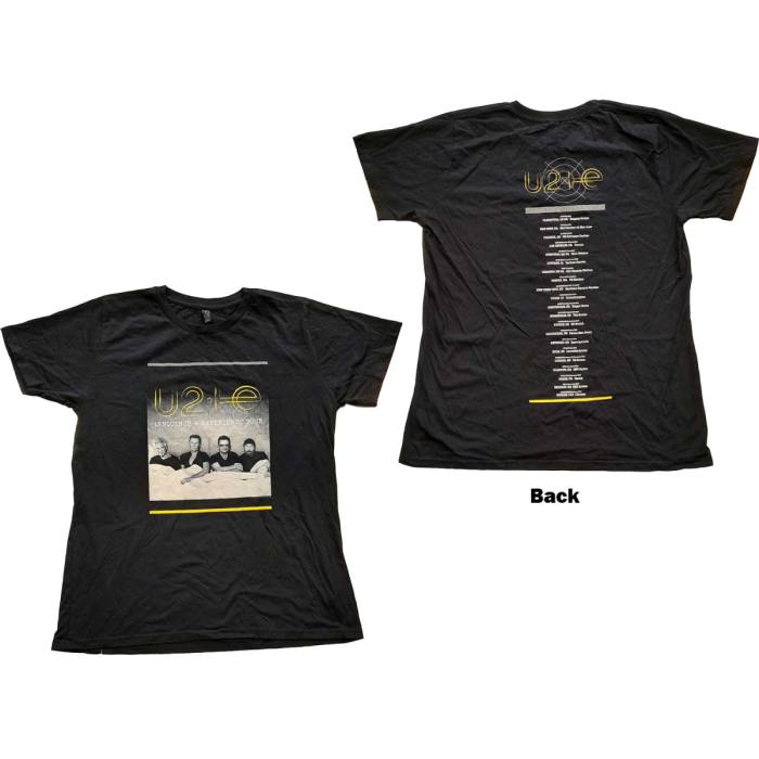 U2 Ladies T-Shirt: I+E Tour Bed Photo (Back Print) (Ex-Tour) 115789