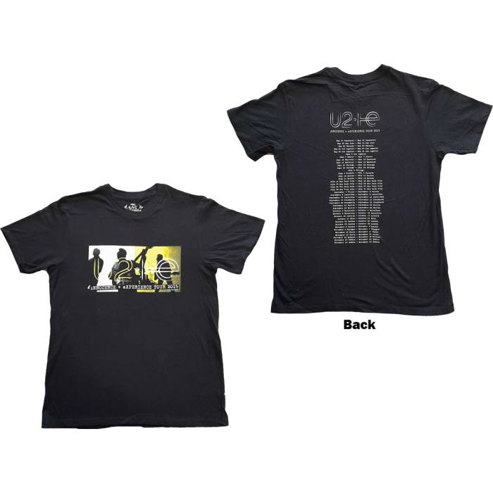 U2 Unisex T-Shirt: I+E Tour 2015 Band Silhouettes 115799