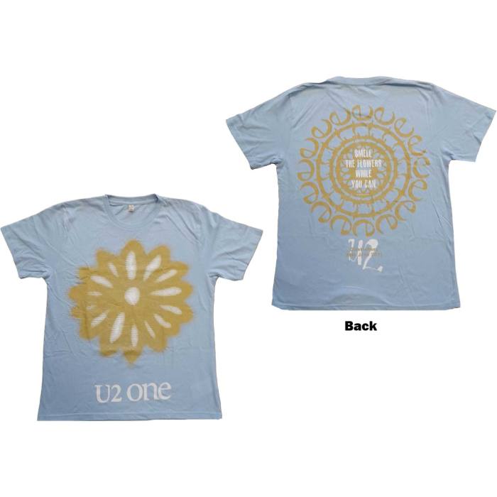 U2 Unisex T-Shirt: Glastonbury 2011 Smell the Flowers 115803