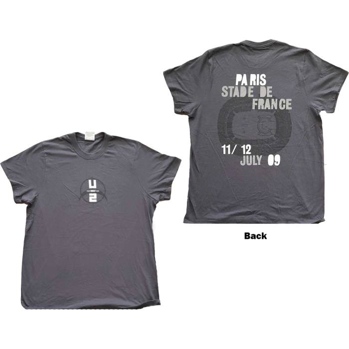 U2 Unisex T-Shirt: 360 Degree Tour Paris 2009 115805