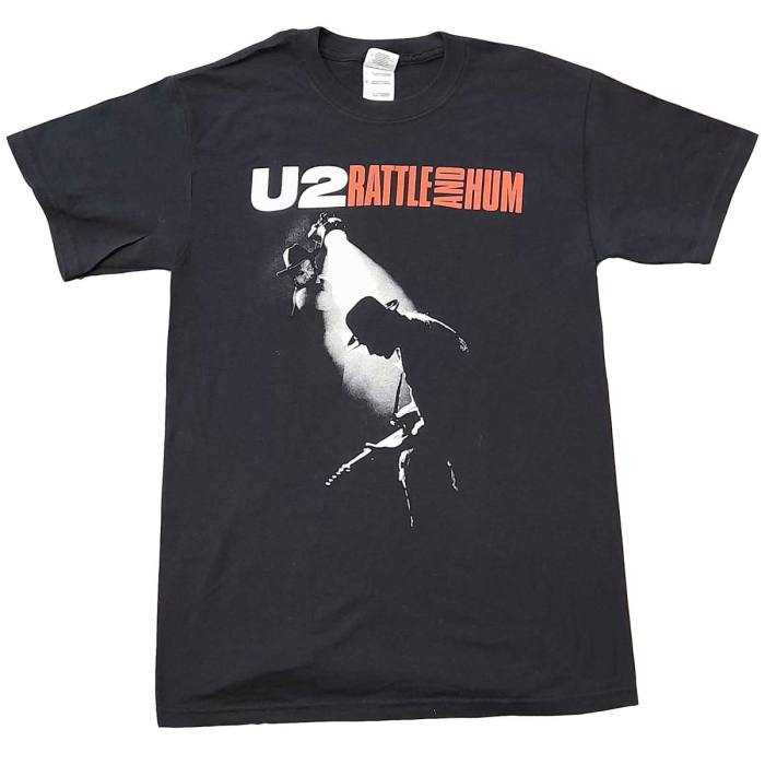 U2 Unisex T-Shirt: Rattle & Hum Spotlight Photo (črn, ex-tour) 115814