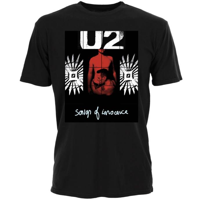 U2 unisex T-shirt Songs of Innocence Red Shade (črna) 115829