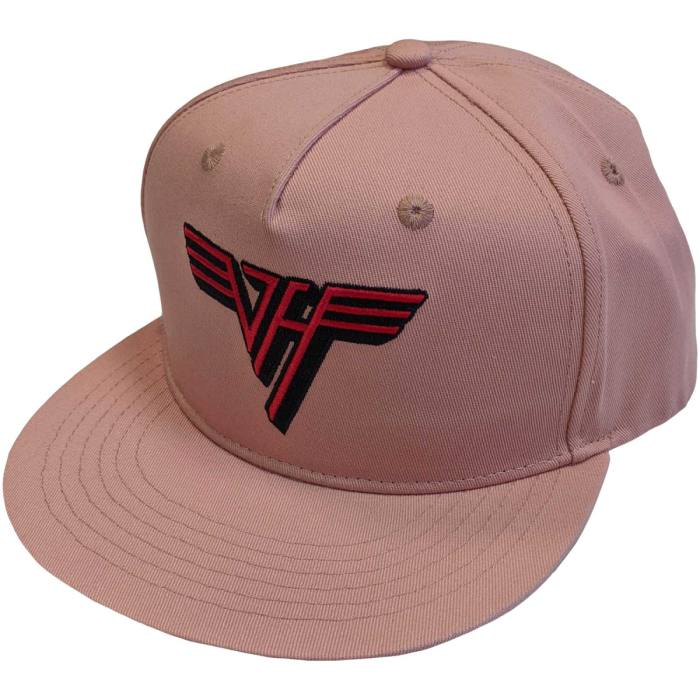 Van Halen unisex snapback kapa s ščitnikom Classic Red Logo (roza) 115836