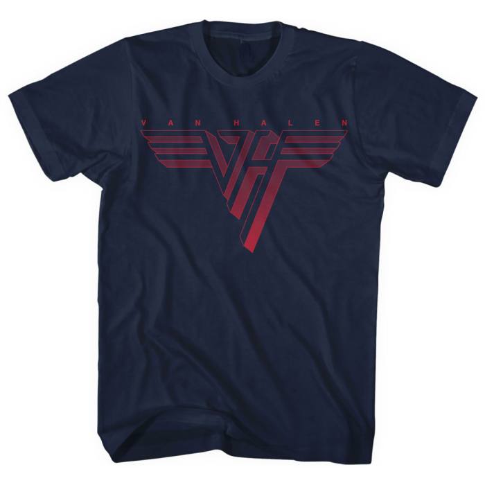 Van Halen Unisex T-Shirt: Classic Red Logo (Navy Blue) 115838