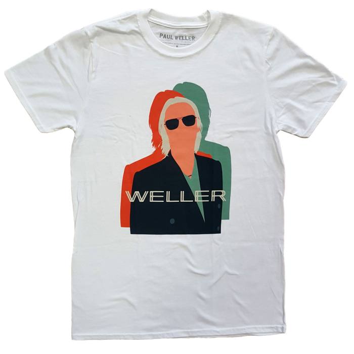 Paul Weller Unisex T-Shirt: Illustration Offset (bel) 115927