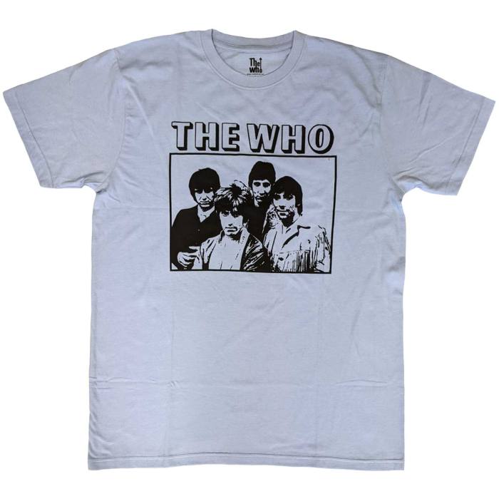 The Who Unisex T-Shirt: Band Photo Frame (Blue) 115959
