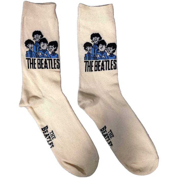 The Beatles Ladies Ankle Socks: Cartoon Group (UK Size 4 - 7) 116148