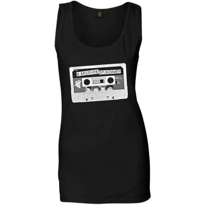 5 Seconds of Summer Ladies Vest T-Shirt: Tape 116180