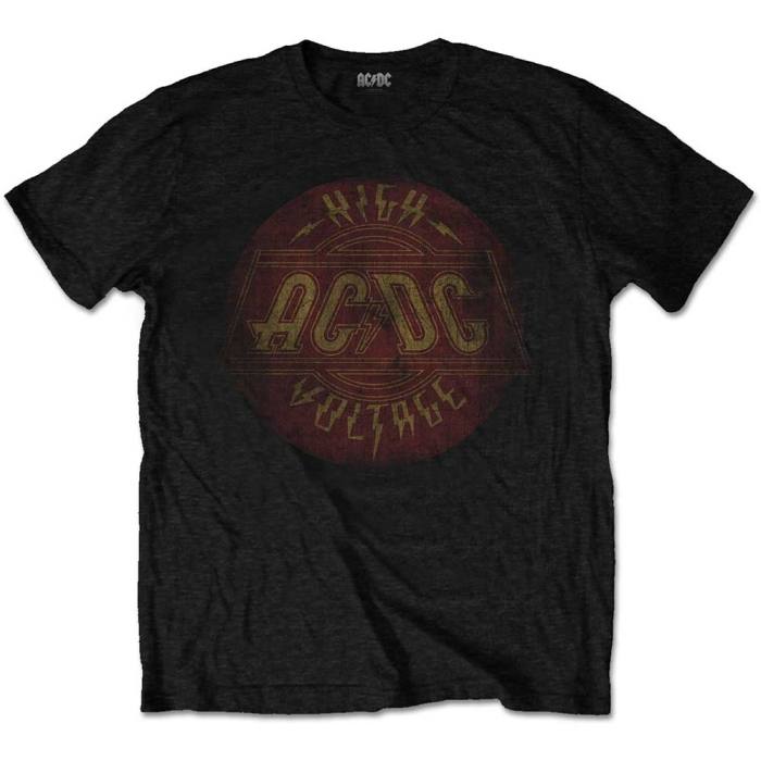 AC/DC Unisex T-Shirt: High Voltage Vintage (Black) 116387