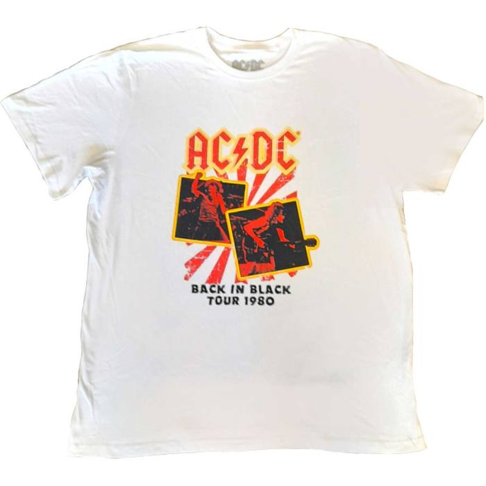 AC/DC Unisex T-Shirt: Back in Black Tour 1980 116429