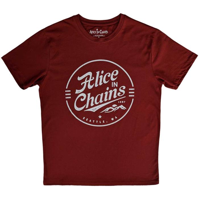 Alice In Chains Unisex T-Shirt: Circle Emblem 116508