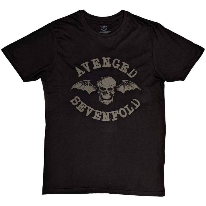 Avenged Sevenfold unisex Hi-Build T-shirt: Classic Deathbat (črn) 116642