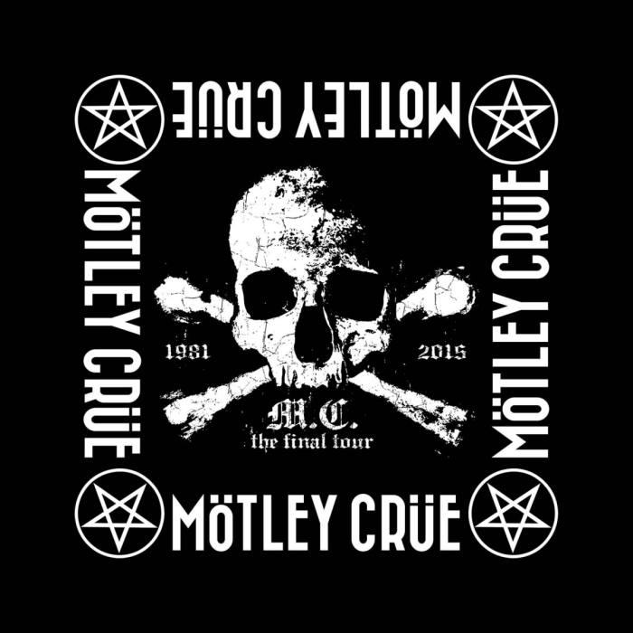 Mötley Crüe unisex bandana The Final Tour (črna) 116691