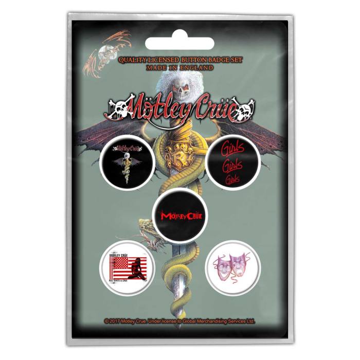 Motley Crue set značk Dr Feelgood 116809