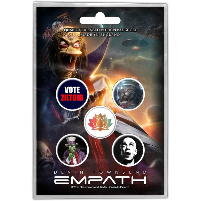 Devin Townsend Button Badge Pack: Ziltoid (Retail Pack) 116835