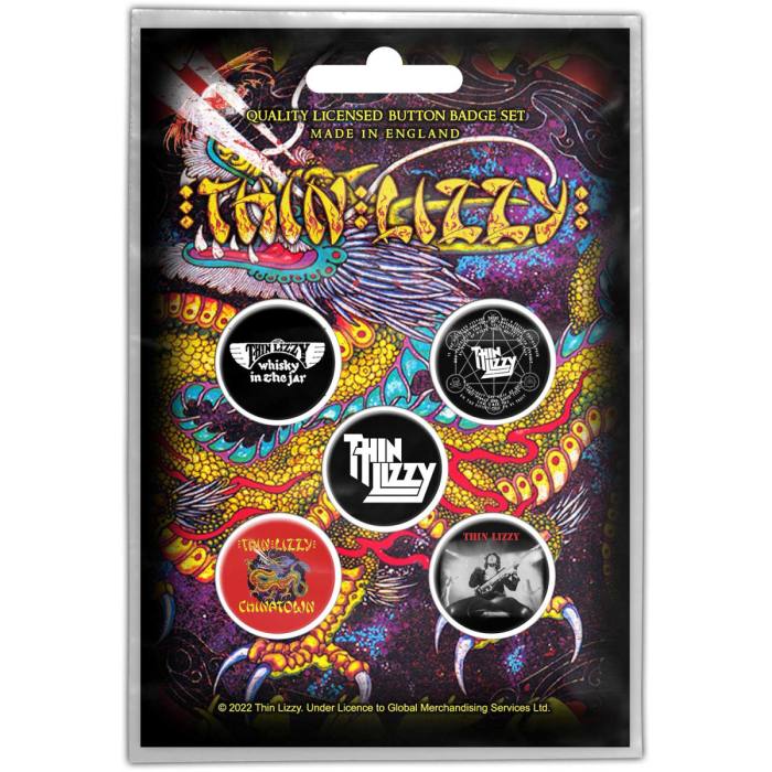 Thin Lizzy Button Badge Pack: Chinatown 116851