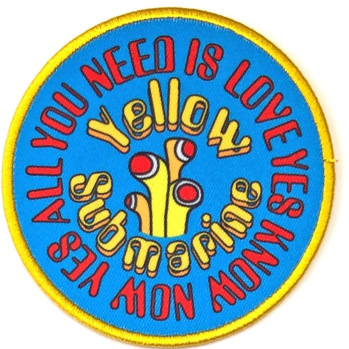 The Beatles Standard Patch: Yellow Submarine AYNIL Circle 116045