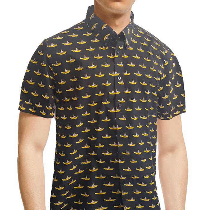 The Beatles Unisex Casual Shirt: Yellow Submarine All-Over-Print 116057