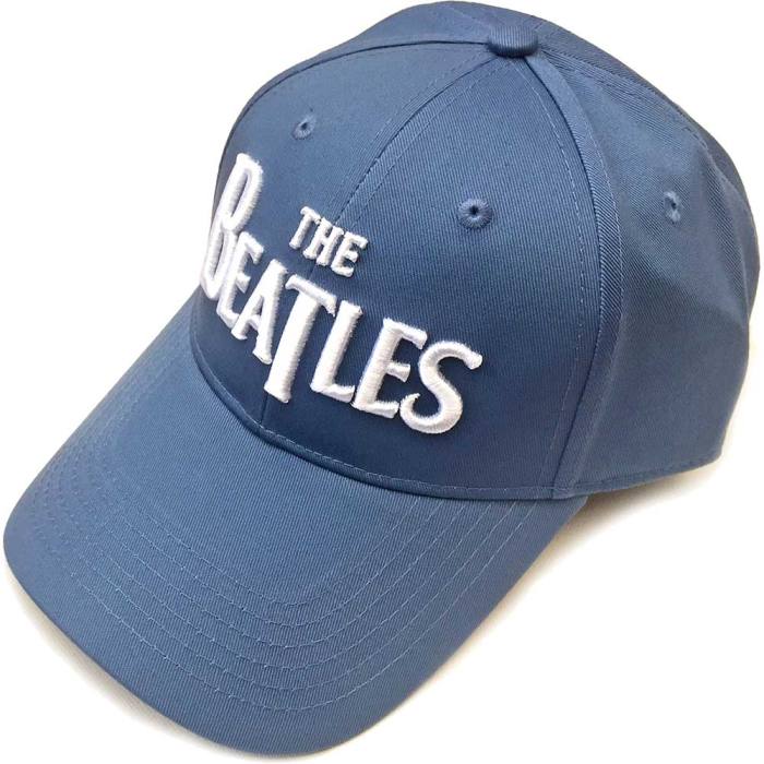 The Beatles Unisex Baseball Cap: White Drop T Logo (Demin Blue) 117033