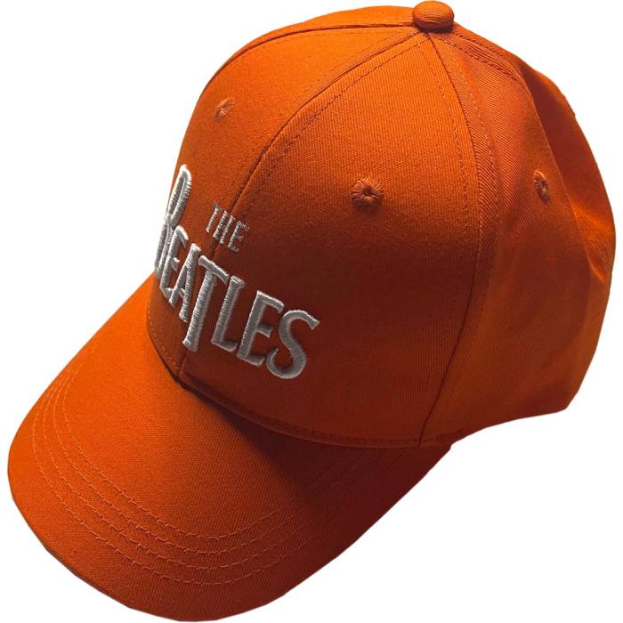The Beatles Unisex Baseball Cap: White Drop T Logo (Oranžna) 117038