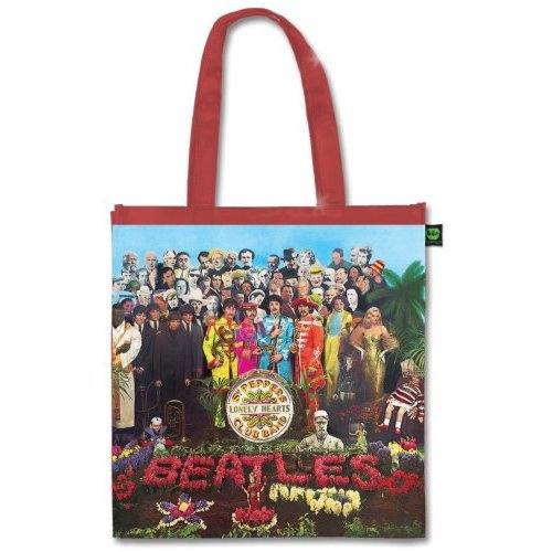 The Beatles eco vrečka Sgt Pepper (sijoča različica, rdeča) 117055