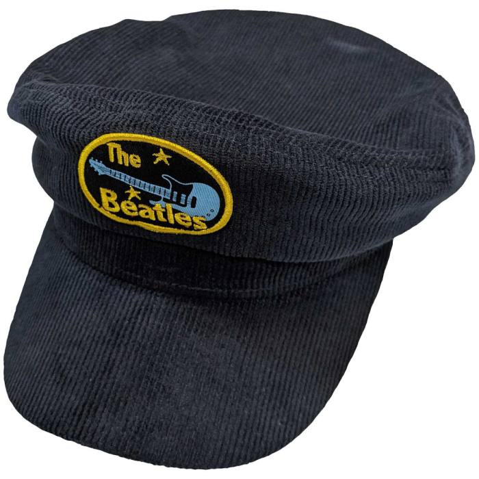 The Beatles unisex kord kapo s ščitnikom Oval Logo (mornarsko modra) 117058