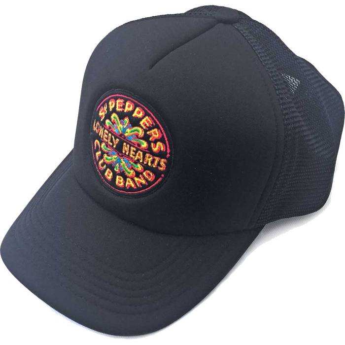 The Beatles Unisex Kapa s Sietnim Hrbtom: Sgt Pepper Drum (Črna) 117128