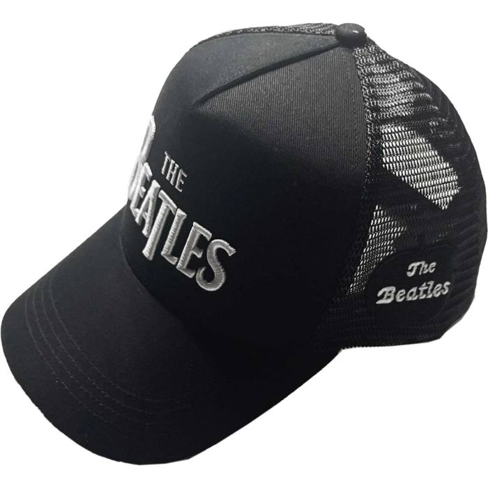 The Beatles unisex mrežasta kapa s ščitnikom Drop T Logo & Apple 117129