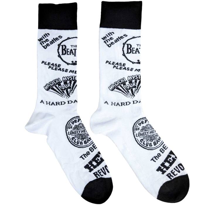 The Beatles Unisex Ankle Socks: Albums Monochrome (UK Size 7 - 11) 117211