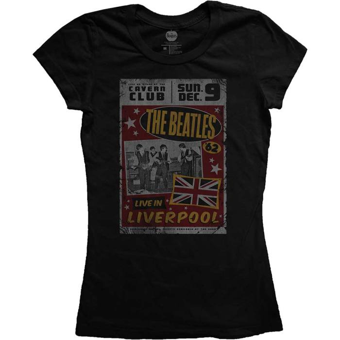 The Beatles ženski T-shirt: Live in Liverpool 117304
