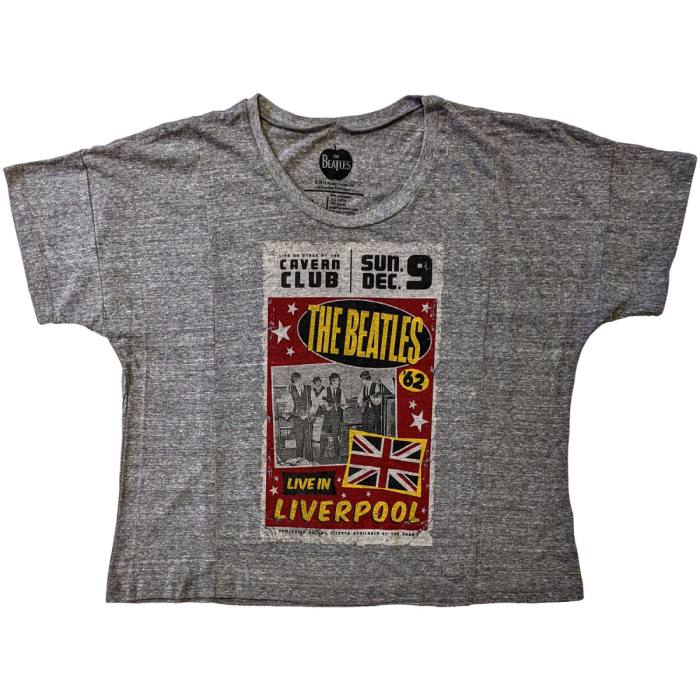 The Beatles Ladies Crop Top: Live in Liverpool 122876