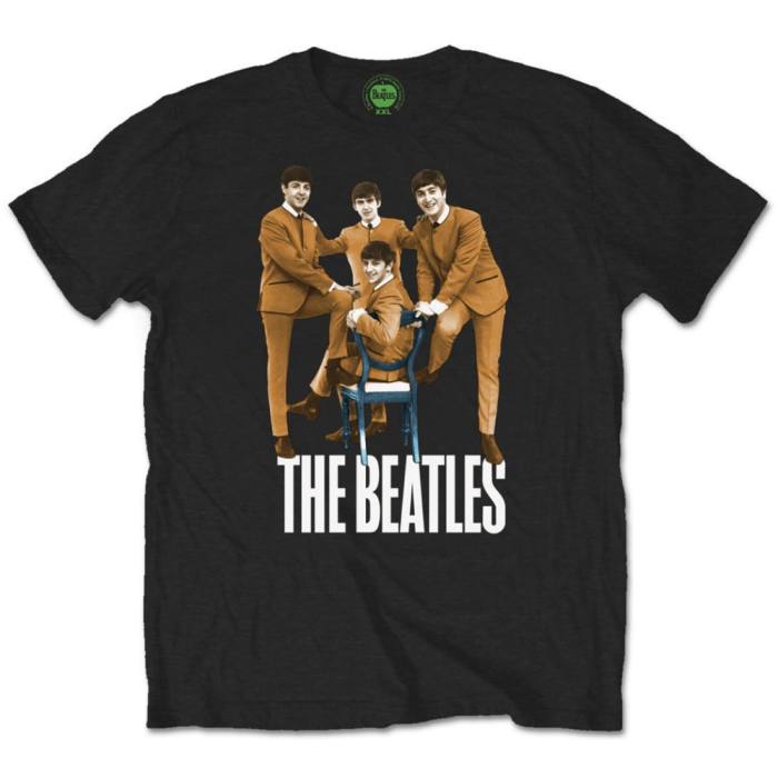 The Beatles Unisex T-Shirt: Chair Black 122877