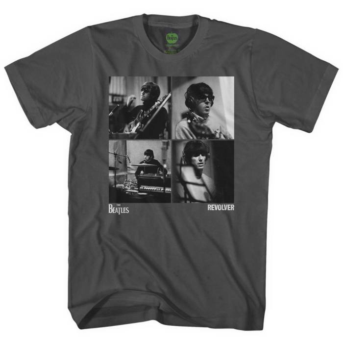 The Beatles Unisex T-Shirt: Revolver Studio Shots (ogljeno siva) 117809