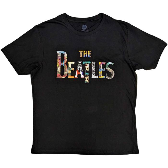 The Beatles Unisex T-Shirt: Logo Treatment (črna) 117945
