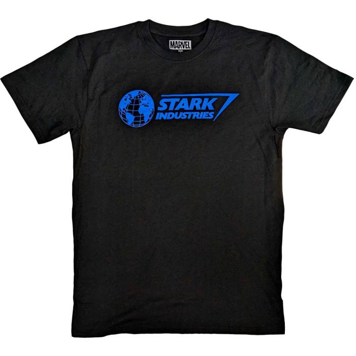 Marvel Comics Unisex T-Shirt: Stark Industries Modra (Črna) 118351