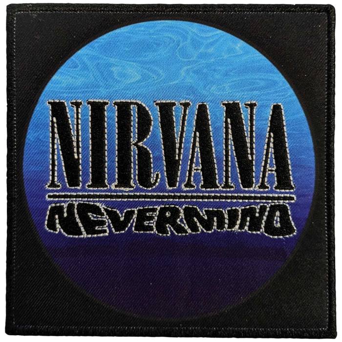 Nirvana standardni našitek: Nevermind Wavy Logo 118949