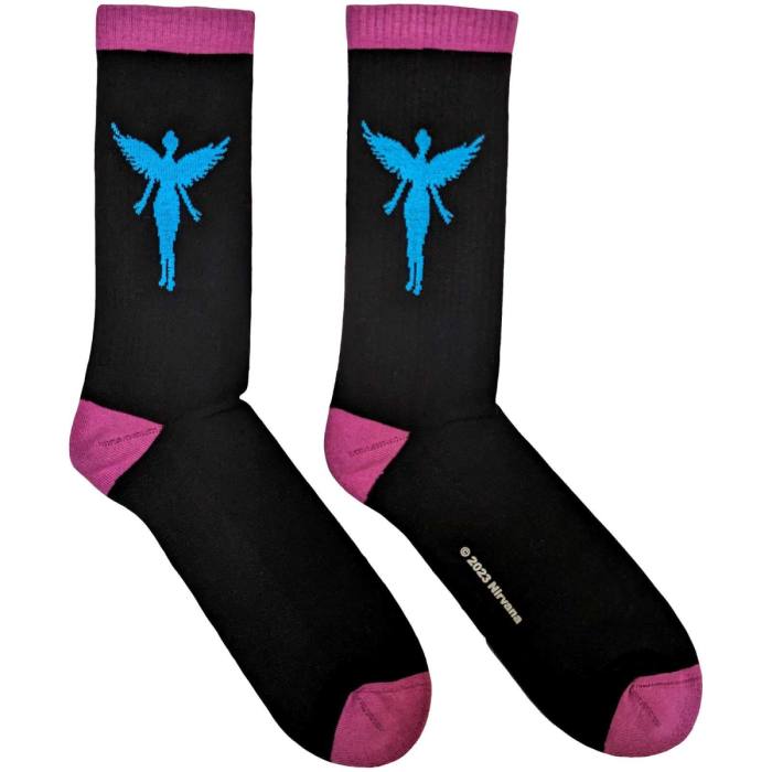 Nirvana unisex nizke nogavice In Utero Blue Angel (UK 7–11) 118958